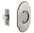 Emtek 2034US15A #8 Passage Pocket Door Tubular Lock with Passage Strike Plate Pewter Finish