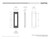 Emtek 222307US15A Pewter 2" x 7" Modern Rectangular Knurled Flush Pull