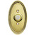 Emtek 2402US3NL Unlacquered Brass Doorbell Button with Oval Rosette