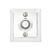 Emtek 2409US4 Satin Brass Doorbell Button with Quincy Rosette