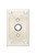 Emtek 2451US3NL Unlacquered Brass Doorbell Button with Arts & Crafts Rosette