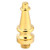 Emtek 97315US3NL Unlacquered Brass 4-1/2" or 5" Heavy Duty/Ball Bearing Steeple Tip Set (4 per set)