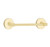 Emtek 29025US3NL Unlacquered Brass 12" Transitional Brass Towel Bar with Your Choice of Rose