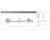 Emtek 29026US3NL Unlacquered Brass 18" Transitional Brass Towel Bar with Your Choice of Rose