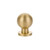 Emtek 86152US3NL Unlacquered Brass 1" Contemporary Brass Globe Knob