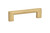 Emtek 86163US3NL Unlacquered Brass 4" Contemporary Brass Trail Pull