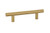 Emtek 86359US3NL Unlacquered Brass 3-1/2" C-to-C Mid Century Modern Bar Pull