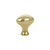 Emtek 86016US3NL Unlacquered Brass 1-1/4" Traditional Brass Egg Knob