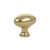 Emtek 86124US3NL Unlacquered Brass 1-3/4" Traditional Brass Egg Knob