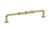 Emtek 86248US3NL Unlacquered Brass 6" Traditional Brass Spindle Pull