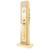 Emtek 3048US3NL Unlacquered Brass Lugano Style Dummy Mortise Entryset with Your Choice of Handle