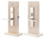 Emtek 3019US3NL Unlacquered Brass Brisbane Style Dummy Mortise Entry Set with Your Choice of Handle