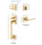 Emtek 4810US3NL Unlacquered Brass Baden Brass Tubular Style Dummy Entryset with Your choice of Handle