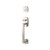 Emtek 4715US15 Satin Nickel Urban Brass Tubular Style Single Cylinder Entryset with Your Choice of Handle