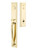 Emtek 4405US3NL Unlacquered Brass Jefferson Brass Tubular Style Dummy Entryset with Your Choice of Handle