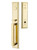 Emtek 4202US3NL Unlacquered Brass Melrose Brass Tubular Style Dummy Entryset with Your Choice of Handle