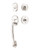 Emtek 4410US14 Polished Nickel Saratoga Brass Tubular Style Single Cylinder Entryset with Your Choice of Handle