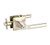 Emtek HN-US4-FD Satin Brass Hanover Dummy Keyed Entry Lever with Your Choice of Rosette