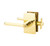 Emtek HLO-US3NL-FD Unlacquered Brass Helios Dummy Keyed Entry Lever with Your Choice of Rosette