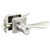 Emtek LU-US14-ENTR Polished Nickel Luzern Keyed Entry Lever with Your Choice of Rosette