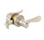 Emtek LU-US3NL-ENTR Unlacquered Brass Luzern Keyed Entry Lever with Your Choice of Rosette