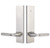 Emtek 5302US14 Polished Nickel Modern Rectangular Single Point Key In Lockset