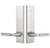 Emtek 5302US4 Satin Brass Modern Rectangular Single Point Key In Lockset