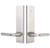 Emtek 5352US4 Satin Brass Modern Rectangular Single Point Dummy Lockset