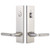 Emtek 5312US4 Satin Brass Modern Rectangular 2-Point Single Cylinder Key In Lockset