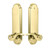 Emtek 5308US3NL Unlacquered Brass Annapolis Single Point Key In Lockset