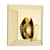Emtek 8578US3NL Unlacquered Brass Quincy Style Single Sided Deadbolt