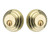 Emtek 8355US3NL Unlacquered Brass Low Profile Style Double Cylinder Deadbolt