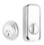 Emtek EMP8455US26 Polished Chrome Low Profile Empowered Single Cylinder Deadbolt