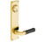 Emtek 8114US3NL Unlacquered Brass Modern Style 5-1/2" C-to-C Passage/Single Keyed Sideplate Lockset