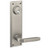Emtek 8985US3NL Unlacquered Brass Quincy Style 5-1/2" C-to-C Dummy, Pair Sideplate Lockset