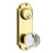 Emtek 8061US3NL Unlacquered Brass Delaware Style 3-5/8" C-to-C Dummy, Pair Sideplate Lockset