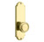 Emtek 8716US3NL Unlacquered Brass Delaware Style Non-Keyed Passage Sideplate Lockset