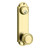 Emtek 8996US3NL Unlacquered Brass Delaware Style 5-1/2" C-to-C Passage/Single Keyed Sideplate Lockset