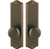Emtek 8851US3NL Unlacquered Brass Colonial Style Non-Keyed Dummy, Pair Sideplate Lockset