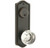 Emtek 7095US3NL Unlacquered Brass Rope Style 3-5/8" C-to-C Dummy, Pair Sideplate Lockset