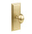 Emtek 8135US4 Satin Brass Wilshire Style Non-Keyed Passage Sideplate Lockset