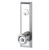 Emtek 8821US15A Pewter Wilshire Style 5-1/2" C-to-C Passage/Single Keyed Sideplate Lockset