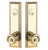 Emtek 8822US15 Satin Nickel Wilshire Style 5-1/2" C-to-C Passage/Double Keyed Sideplate Lockset