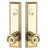 Emtek 8822US14 Polished Nickel Wilshire Style 5-1/2" C-to-C Passage/Double Keyed Sideplate Lockset