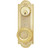 Emtek 8070US3NL Unlacquered Brass Belmont Style 3-5/8" C-to-C Passage/Single Keyed Sideplate Lockset