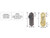 Emtek 8075US3NL Unlacquered Brass Belmont Style 3-5/8" C-to-C Dummy, Pair Sideplate Lockset