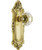 Emtek 8103US3NL Unlacquered Brass Victoria Style Non-Keyed Passage Sideplate Lockset