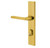 Emtek 8042US3NL Unlacquered Brass 2" x 10" Modern Rectangular Style Dummy, Pair Sideplate Lockset