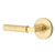 Emtek XXXX-LSHA-US4-PRIV Satin Brass L-Square Hammered Privacy Lever with Your Choice of Rosette