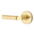 Emtek XXXX-LSHA-US4-PHD Satin Brass L-Square Hammered Pair Half Dummy Lever with Your Choice of Rosette